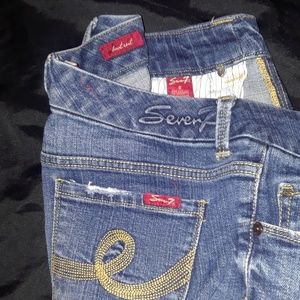 7 for All Mankind BootCut Denim Jeans SZ 6  29"lng